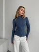Жіноча тепла кофта на змійці Uaclothes 42-44 Синій (like35590-160111349) - зображення 4