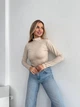 Жіночий теплий трикотажний гольф Uaclothes 50-52 Бежевий (like35578-159981358) - изображение 4