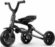 Триколісний велосипед Qplay Nova Niello 6в1 з капюшоном Чорний (5061047480489) - зображення 3