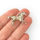 Брошь BROCHE бижутерия Животные Лошадь серебристая BRBF115117 - изображение 2