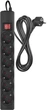 Сетевой фильтр Emos P54219 6 розеток 3 м 10 A 2300 Вт Черный (P54219) - изображение 2
