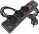 Мережевий фільтр Emos P54214 3 розетки 1.5 м 10 A 2300 Вт Чорний (P54214) - зображення 1