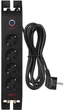 Мережевий фільтр Emos P54222 4 розетки 2 м 16 A 3680 Вт Чорний (P54222) - зображення 2