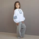 Сорочка вишиванка лляна для дівчинки Trendy Tot 03-01683 білий 134 см (9 років) - изображение 6