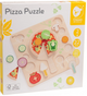 Drewniana układanka Classic World Pizza do Krojenia Warzywa 22 elementy (6927049040665) - obraz 1