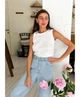 Майка вискозная белая, L ART KNIT 030503 - изображение 1