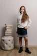Спідниця дитяча ART KNIT Герда Темно-синяя, 116-122см 039758 - изображение 1