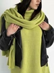 Вязаный женский шарф теплый ART KNIT яблочный, 42х190см 038226 - изображение 5