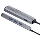 USB-хаб BASEUS Hub mechanical eye 6 в 1 Серый (CAHUB-J0G) - изображение 2