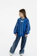 Дитяча вишиванка індіго для дівчинки Folk Moda 140 Синій (6036-303111180) - изображение 6