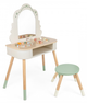Drewniana toaletka Classic World z lustrem krzesełkiem i akcesoriami (6927049056390) - obraz 1