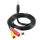 Кабель Jack 3.5 мм - 3 RCA AV тюльпан 1.5 м 77364 - изображение 1