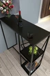 Барный стол с полками в стиле лофт EcoLoft Витория DSP-1277-5 Черный - изображение 3