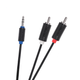 Audio Кабель Cabletech Standart jack 3.5 - 2RCA 3м Black - изображение 1