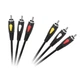 Audio - Video Кабель Cabletech Eco-line 3RCA - 3RCA Cable 1м Black - изображение 1