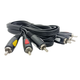 Audio - Video Кабель Cabletech Eco-line 3RCA - 3RCA Cable 1м Black - изображение 2