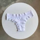 Женские трусы стринги Ouno 6210 с кружевом, Белые S/M - изображение 1
