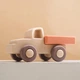 Силиконовая машинка-грызунок "Baby Truck" с вращающимися колесами для малышей от 6 месяцев бежевый (PC1034) - изображение 6