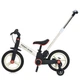 Велосипед-беговел (велобег) PROFI KIDS MB 1021-2 с родительской ручкой и резиновыми колесами 12", Черно-белый - изображение 5