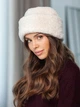 Шапка No Brand теплая Teddy Bear букле с каракуля молочная - изображение 2