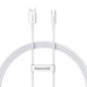 Кабель Baseus Superior Series Fast Charging Data Cable USB to Type-C 100W 1m Moon White (P10320102214-01) - изображение 1
