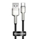 Кабель Baseus Cafule Series Metal Data Cable USB to Type-C 66W 0.25m Black (CAKF000001) - зображення 1