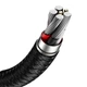 Кабель Baseus Cafule Series Metal Data Cable USB to Type-C 66W 0.25m Black (CAKF000001) - зображення 6