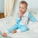 Дитяча піжама з довгим рукавом унісекс Trendy Tot 03-01408 блакитний 86 см (18 мiс.) - изображение 2