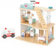 Drewniany szpital Viga Z karetką i windą 15 elementów (6971608448027) - obraz 2