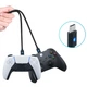 Зарядний кабель DOBE 3м USB / USB Type-C для геймпада DualSense Sony PlayStation PS5 / PS5 Digital Edition / Microsoft Xbox Series S,X / Nintendo Switch з LED підсвічуванням статусу зарядки - зображення 2