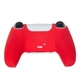 Силиконовый защитный красный чехол и накладки на стики (thumb grips) DOBE для геймпада DualSense консоли Sony PlayStation 5 (PS5 / PS5 Digital Edition) - изображение 4