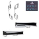 Горизонтальная подставка DOBE (2шт.) для игровой консоли-приставки Sony PlayStation 5 Slim: PS5 Slim Disk Drive version / PS5 Slim Digital Edition / Прозрачно-белая - изображение 1