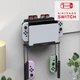 Настінне кріплення DOBE для док станції консолі Nintendo Switch / NS OLED model / стелаж для 28 ігрових картриджів / крючки для Joy-Con / тримач-кронштейн на стіну - зображення 1