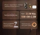 Беспроводная магнитная зарядная док станция 3в1 Mcdodo 22.5W для iPhone с поддержкой MagSafe / часов Apple Watch / наушников AirPods с MagSafe / Лампа-ночник - изображение 2