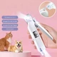 Комплект 2в1 Pet Manicure: Аккумуляторный гриндер для шлифовки когтей домашних животных: собак и котов + Когтерез для стрижки и ухода за когтями / Точилка-триммер / Набор для груминга - изображение 2