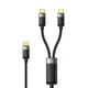 Зарядный кабель передачи данных (Smart Data Cable) 100W Mcdodo USB Type-C / Двойной USB Type-C для ноутбука, телефона, планшета, MacBook / 1.5 метра / QC 4.0 / Power Delivery (PD) / LED индикатор быстрой зарядки - изображение 6