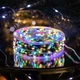Гірлянда роса на пульті 200 метрів на котушці 2000 led світлодіодів зелений провід мультиколор - зображення 12
