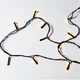 Комнатная светодиодная гирлянда Нить 22 м 220 LED, черный провод, желтый свет - изображение 6