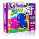 Развивающий набор 3 в 1 Vladi Toys «Зоомир» пазлы для малышей из прочного картона VT2901-04 - изображение 1