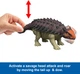 Динозавр Анкилозаврс Мир юрского периода Jurassic World Rebirth Wild Roar Ankylosaurus Dinosaur Mattel (JGB90) - изображение 2