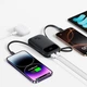 Павербанк 10000mAh 45W Baseus EnerFill FC31 QPow 3 (E0028C00) УМБ с быстрой зарядкой, LED-дисплеем, 2 встроенными кабелями Type-C/Lightning и портами USB/Type-C Портативный внешний аккумулятор для телефона/ноутбука, Черный - изображение 4