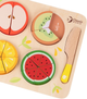 Дерев'яні овочі Classic World для нарізки на липучки Вивчення дробів і ділення 23 ел CW20142 (6927049021428) - зображення 3