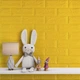 3D панель самоклеящаяся StickerWall под кирпич 770х700х5 мм жёлтый - изображение 6