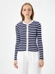 Кардиган женский Koton 4WAK90274HT XL Темно-синий/Белый (8683968191045) - изображение 1