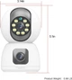 Wi-Fi IP-камера 2 Мп, двойной объектив, 1080p, ночное видение, двусторонняя связь - изображение 2