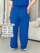 Широкие штаны палаццо в рубчик синие Merlini Дженто 600001407 размер 4XL-5XL - изображение 4