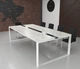 Стіл для переговорів Mister Loft Брюссель Glass Line 275*110 на 8-10 осіб Дуб Крафт Білий - Сірий (55740422) - изображение 1