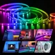 Умная светодиодная гирлянда LED RGB 5050, 5 м, водонепроницаемая IP67, многоцветная подсветка, с USB питанием 5.5V - изображение 3