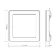 LED світильник квадратний VIDEX DL6S 18W 3000K-4000K-6500K White - зображення 2
