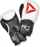 Боксерские перчатки Reebok Combat Leather Boxing Gloves (RSCB-10010WH-10) Black/White 10 унций - изображение 1